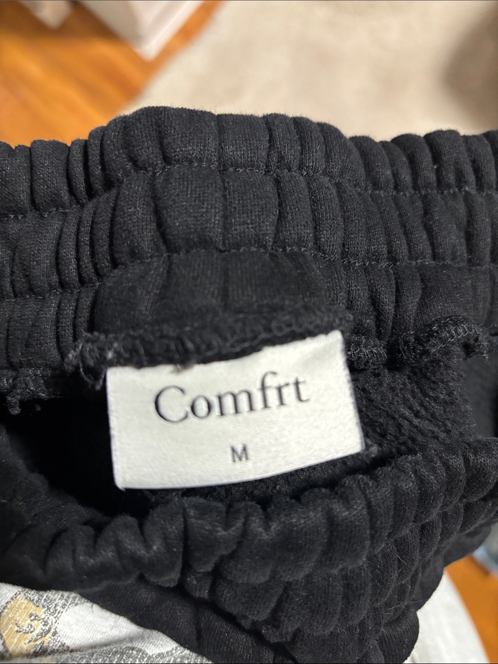 Comfrt Black Cozy Elastic-Waist Joggers for Women - Picture 3 of 3
